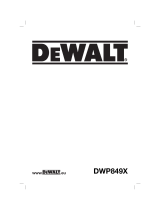 DeWalt DWP849X Bruksanvisning