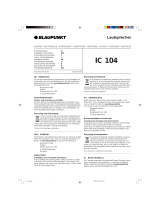 Blaupunkt la 6104 ic 104 Bruksanvisning