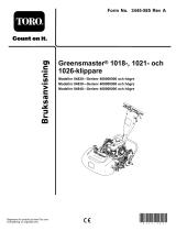 Toro Greensmaster 1018 Mower Användarmanual