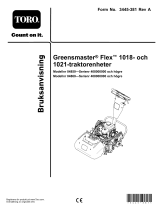 Toro Greensmaster Flex 1018 Traction Unit Användarmanual