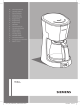 Siemens TC3A0103 COFFEE MAKER Bruksanvisning