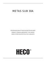 Heco METAS SUB 30A Bruksanvisning