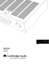 Cambridge Audio Azur 351R Användarmanual