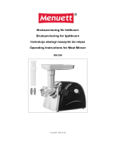 Menuett 802-550 Operating Instructions Manual