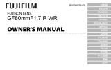 Fujifilm GF80mmF1.7 R WR Bruksanvisning