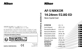 Nikon AF-S NIKKOR 14-24mm f/2.8G ED Användarmanual