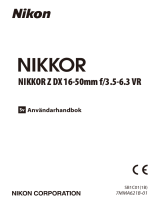 Nikon NIKKOR Z DX 16-50mm f/3.5-6.3 VR Användarmanual