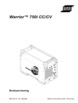 ESAB Warrior™ 750i CC/CV Användarmanual