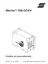 ESAB Warrior™ 750i CC/CV Försäkran om överensstämmelse