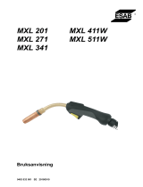 ESAB MXL 201 MXL 271 MXL 341 MXL 411W MXL 511W Användarmanual