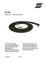 ESAB PT-38 Plasmarc Cutting Torches Användarmanual