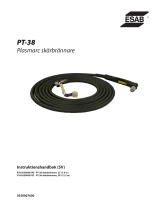 ESAB PT-38 Plasmarc Cutting Torches Användarmanual