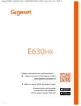 Gigaset E630HX Användarguide