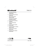 EINHELL TE-AG 115 Användarmanual