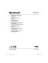 EINHELL TE-AG 115 Användarmanual