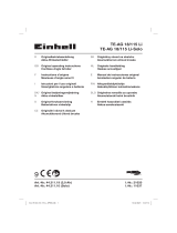 Einhell Expert Plus TE-AG 18/115 Li Kit Användarmanual
