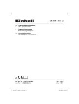 EINHELL Expert GE-CM 18/33 Li (1x4,0Ah) Användarmanual