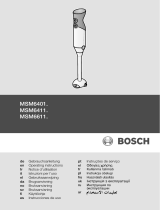 Bosch ErgoMixx MSM66110 Bruksanvisning