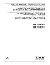 DAB FEKALIFT 100-A Instruction For Installation And Maintenance