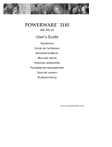 Powerware 3110 Användarmanual