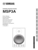 Yamaha MSP3A Powered Speaker System Bruksanvisning
