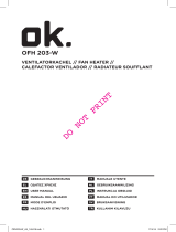 OK OFH 203-W Användarmanual