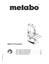 Metabo BAS 317 Precision Bruksanvisningar