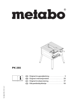 Metabo PK 255/2,50 WNB Bruksanvisningar
