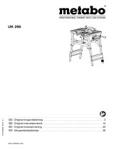 Metabo UK 290 Bruksanvisningar