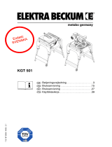 Metabo KGT 501 Bruksanvisningar