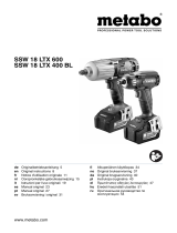 Metabo SSW 18 LTX 600 Bruksanvisningar
