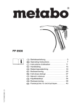 Metabo FP 8500 Bruksanvisningar