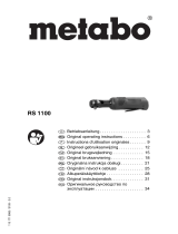 Metabo RS 1100 Bruksanvisningar