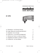 Metabo Angle drill.and screwdriv.attachment Bruksanvisningar