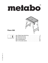 Metabo Saw table FLEXO 500 UK290/UK333 Bruksanvisningar