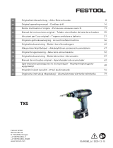 Festool TXS 2,6-Plus Bruksanvisningar