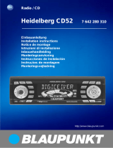 Blaupunkt HEIDELBERG CD52 Bruksanvisning