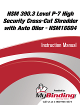 MyBinding HSM 390.3 Level 6 High Security Auto Oiler Användarmanual