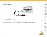 Behringer Ultra-Low Latency 2 In 2 Out USB Audio Interface Användarmanual