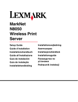 Lexmark MARKNET N8050 WIRELESS PRINT SERVER Bruksanvisning