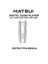 Matsui MAT 101MR Användarmanual
