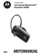 Motorola H680 - Headset - Over-the-ear Användarmanual