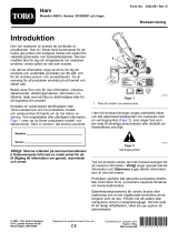 Toro Scarifier Användarmanual