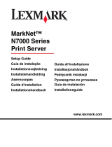 Lexmark MARKNET N7000 PRINT SERVER Bruksanvisning