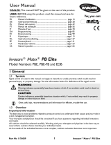 Invacare Matrx PB Elite PBE-FB Användarmanual