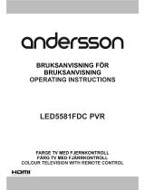 Andersson LED5581FDC PVR Operating Instructions Manual