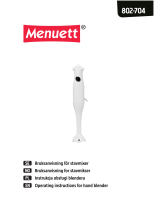 Menuett 802-704 Operating Instructions Manual