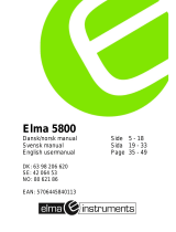 Elma 5800 Användarmanual