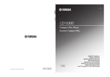 Yamaha CD-S300 Silver Användarmanual