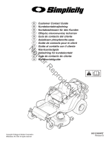 Simplicity ZERO TURN RIDER, CE, SIMPLICITY Användarguide